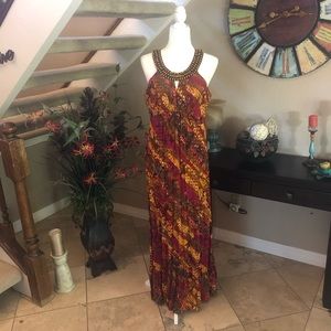 New Directions floral maxi dress 8